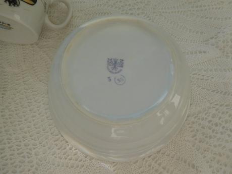 Hrnčeky detské+miska, porcelán, 
