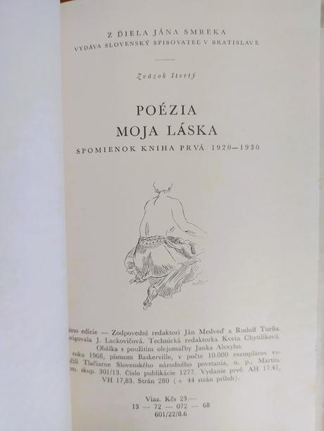 Ján smrek - poezia moja láska (1968), 