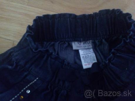 Rifľová sukňa next-stelka na 1 - 1 1/2 roka, next,92