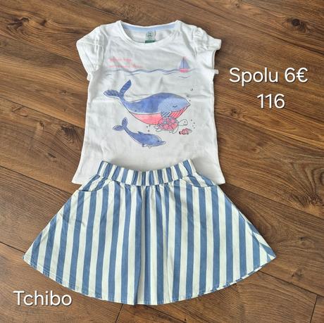 Balík sukňa a tričko 116, tchibo,116