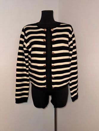 Prúžkovaný kardigan, m