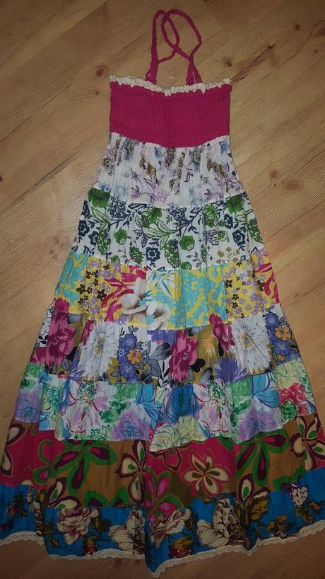 Farebné letné šaty, 38