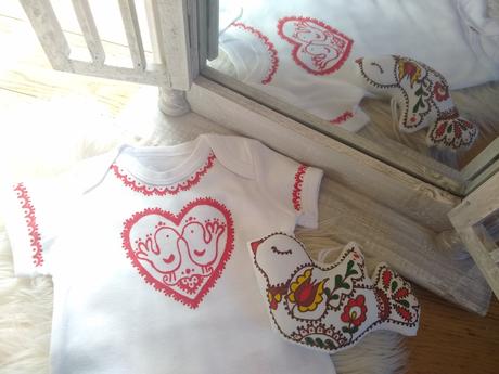 Maľované body s červeným srdiečkom, 80