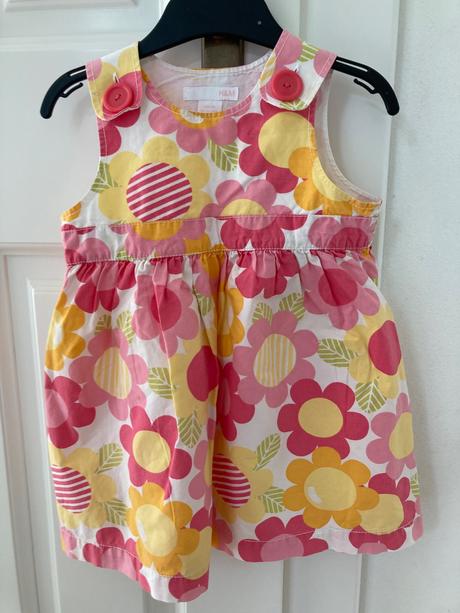 Kvetovane saty, h&m,86