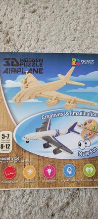 3d drevene puzzle lietadlo a helikoptera,