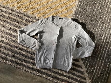 Sivý svetrík 146/152, takko,146