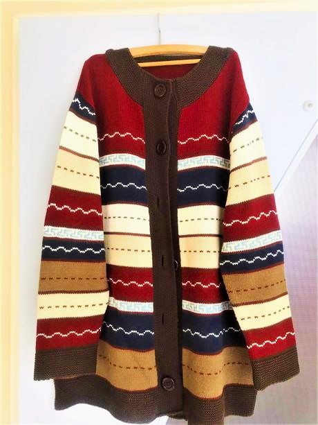 Dlhý sveter kardigán, xl