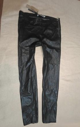 Noisy may dámske čierne koženkové nohavice, 32 / l / xl