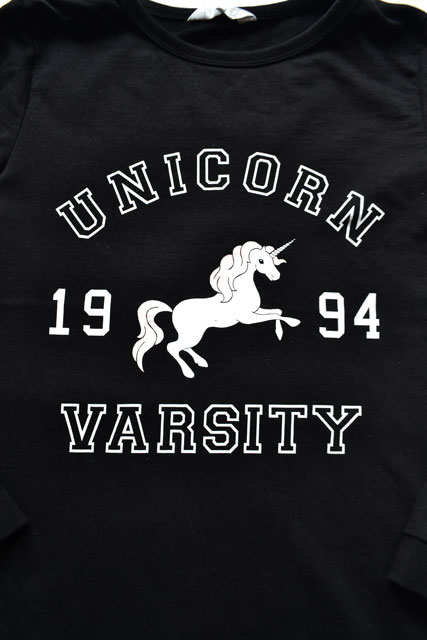 Čierna mikina unicorn v 158/164, h&m,158