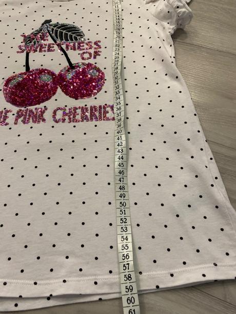 Tričko s čerešňami, c&a,164