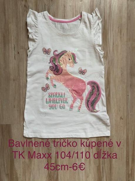 Tričko sparkle č. 104/110, 104
