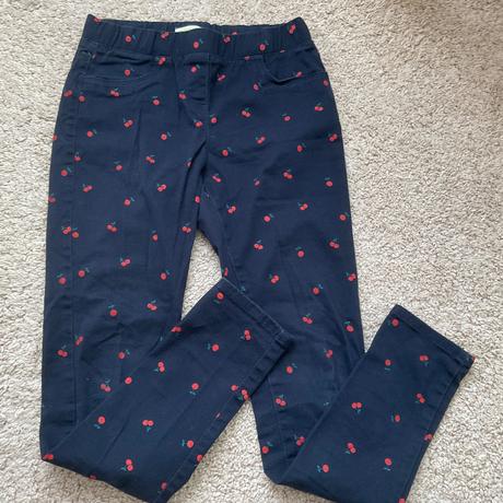 Nohavice s ceresnami, vertbaudet,146