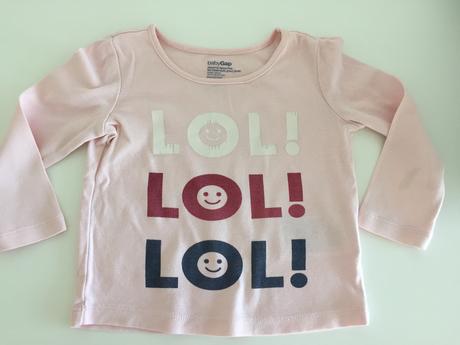Tricko s napisom lol, gap,86