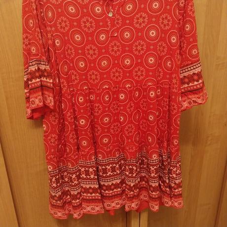 Cervene saty bei bei fashion s visackou, xxl