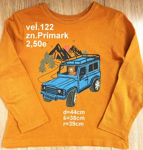 Chlapčenské vrchné oblečenie veĺ.122, 122–134