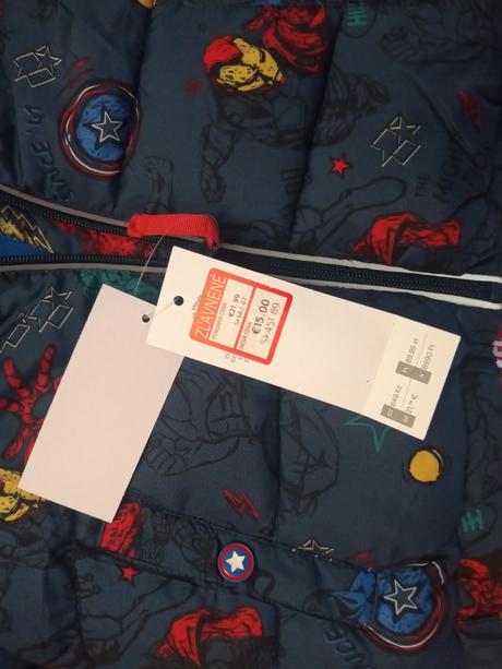 Zimná bunda marvel hrdinovia, f&f,104