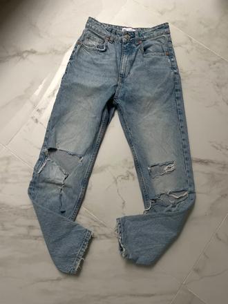 Zara mom jeans, zara,xs