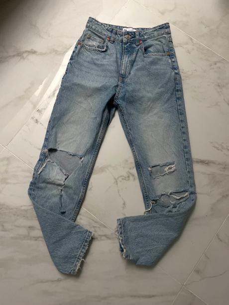 Zara mom jeans, zara,xs