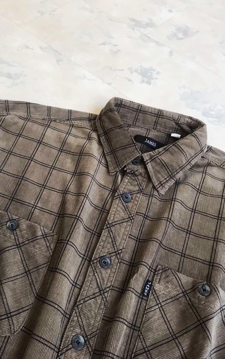 Teplá manchestrová košeľa 45/46, 4xl