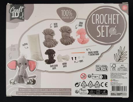 Sada na háčkovanie - slon, 