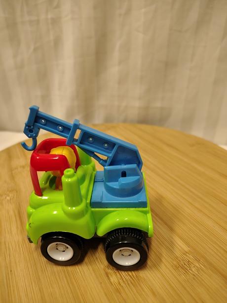 Plastové autíčko žeriav pre najmenších, 8,5 cm,