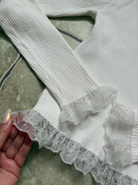 Čipkovaný top zara, zara,l