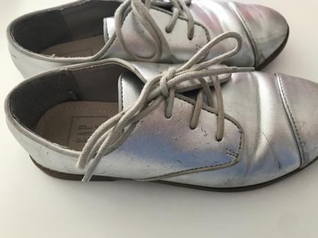 Strieborne topanocky, gap,30