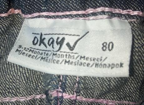 Dievčenské rifle s vyšívaným vzorom, okay,80