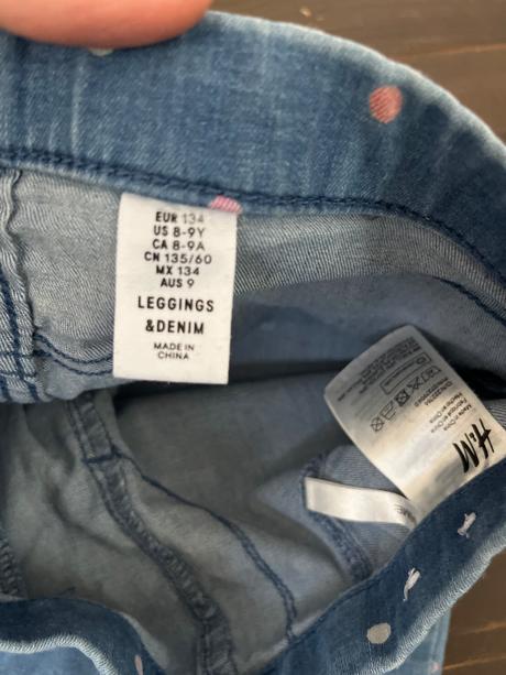 Rifľové leginy hm 140, h&m,140