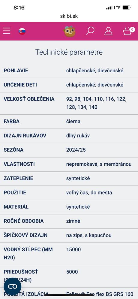 Reima hohtava zimná bunda 116/122, reima,116
