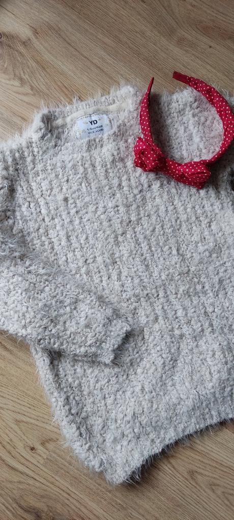 Jemnučký, chlpatý sveter, primark,140