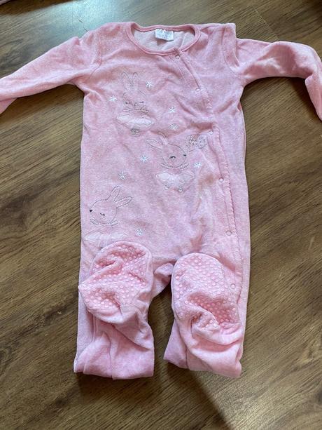 Velúrové teplejšie pyžamko, f&f,80