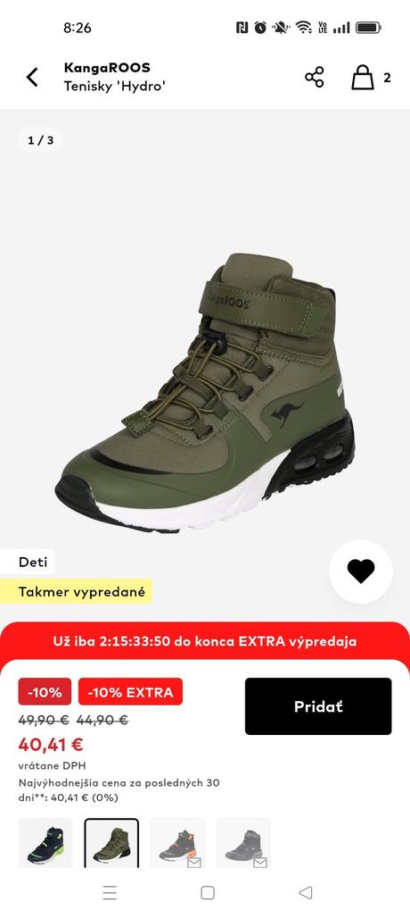 Prechodné tenisky, kangaroos,28