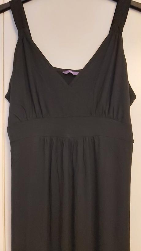 Čierne dlhé šaty 48, f&f,48