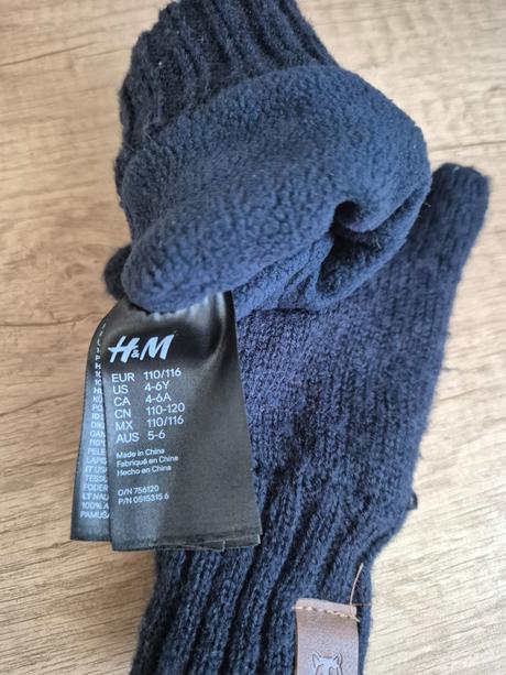 Detske rukavice, h&m,110