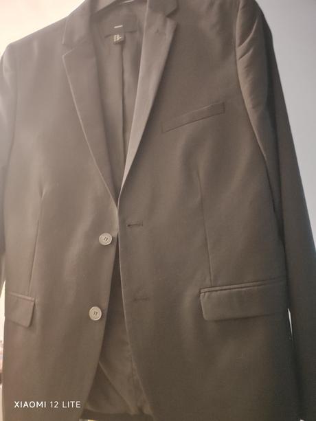 Pánske čierne sako hm, h&m,<50