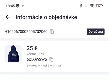 Mikina tmavo modra, m