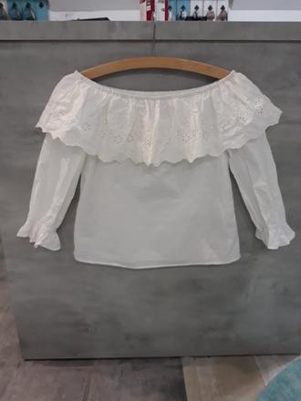 Bavlnená blúzka madeirová, xs