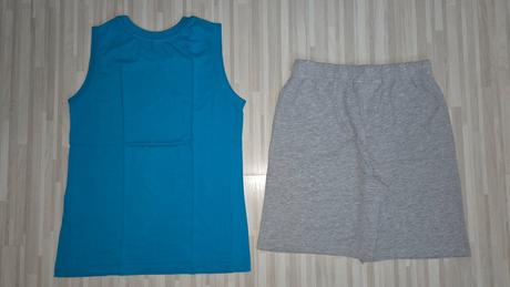 Set kratasy & tričko bez rukavov bavl., bonprix,134