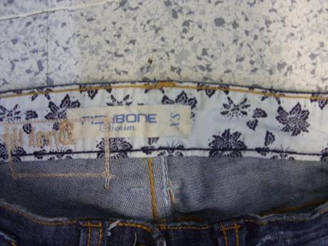 Krátke riflíky, fishbone,xs