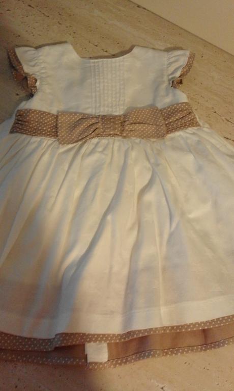 Biele šatočky s potlačou bielych hviezdičiek, mamas & papas,74