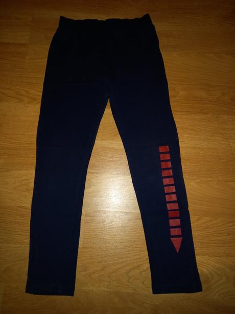 Tmavomodré bavlnené legíny, 146