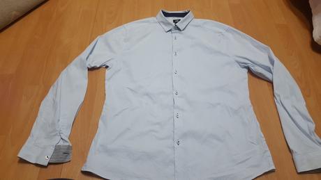Košeľa s jemným prúžkom, h&m,xl