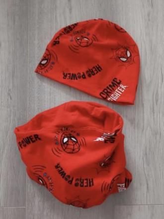 Prechodná súprava marvel,čiapka+nákrčnik, 116