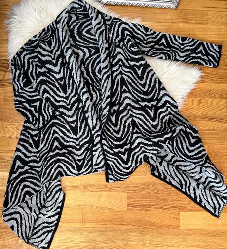 Asymetricky sveter kardigan uni, 