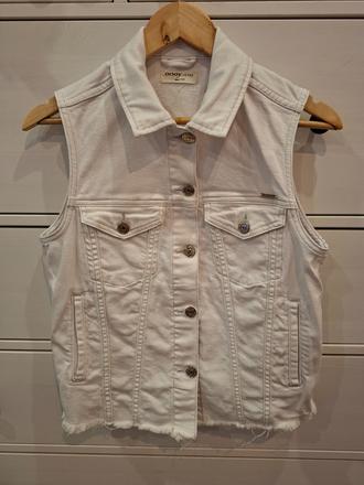 Biela dzinsova vesta, orsay,s