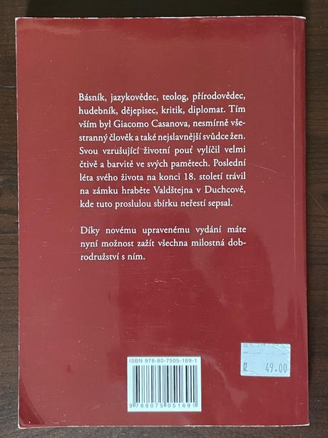 Pamäti giacomo casanova - česky, 