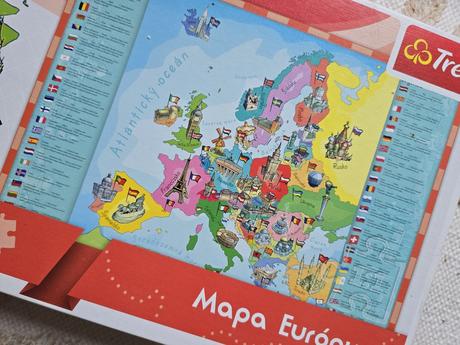 Puzzle mapa európy,