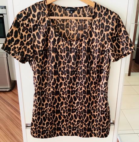 Krasna elegantna leopardia bluzka oodji, promod,m