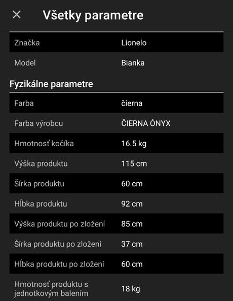 Kočík 3v1 lionelo bianka čierny onyx, lionelo,lionelo bianka